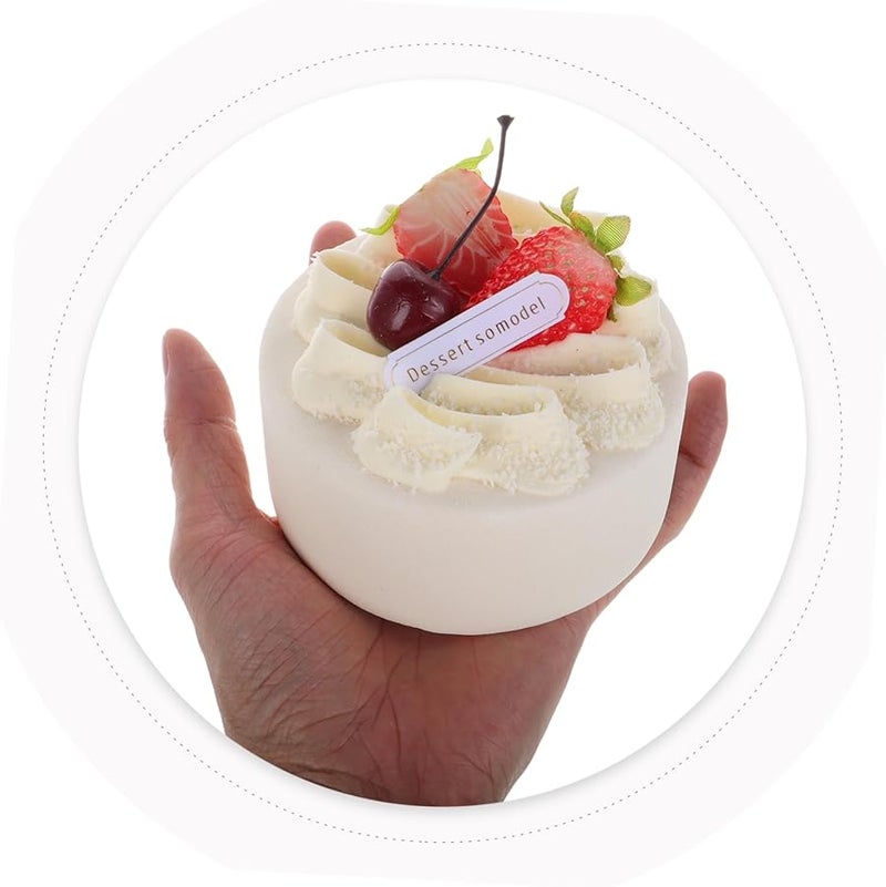 4 Inch Realistic Faux Cake Display Model For Food Photography And Party Decorations - Image 3